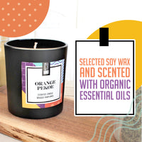 BOUGIE CISOLEE ORANGE PEKOE SAGE BOIS BRULAGE LENT DETENTE