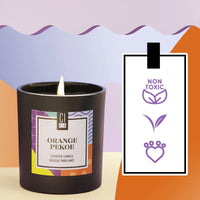 BOUGIE CISOLEE ORANGE PEKOE SAGE BOIS BRULAGE LENT DETENTE