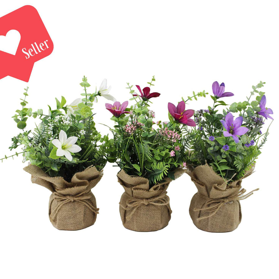 PLANTE ARTIFICIELLE - SAC DE JUTE