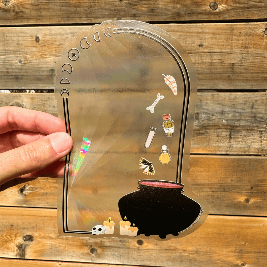 AUTOCOLLANT VERRE SANS RESIDU DECORATION POTION MAGIC