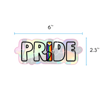 AUTOCOLLANT FIERTÉ LGBTQ+ SOLIDAIRE VITRAIL ÉCLATANT