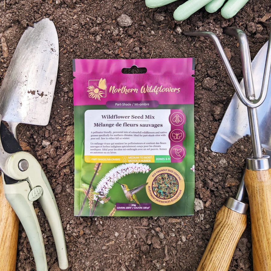 FLOWER SEEDS: WILD FLOWER MIX / PART SHADE