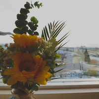 BOUQUET FLEURS ARTIFICIELLES ETE CHALEUREUX RUSTIQUE INTEMPOREL 26X14 DECOR MODERNE