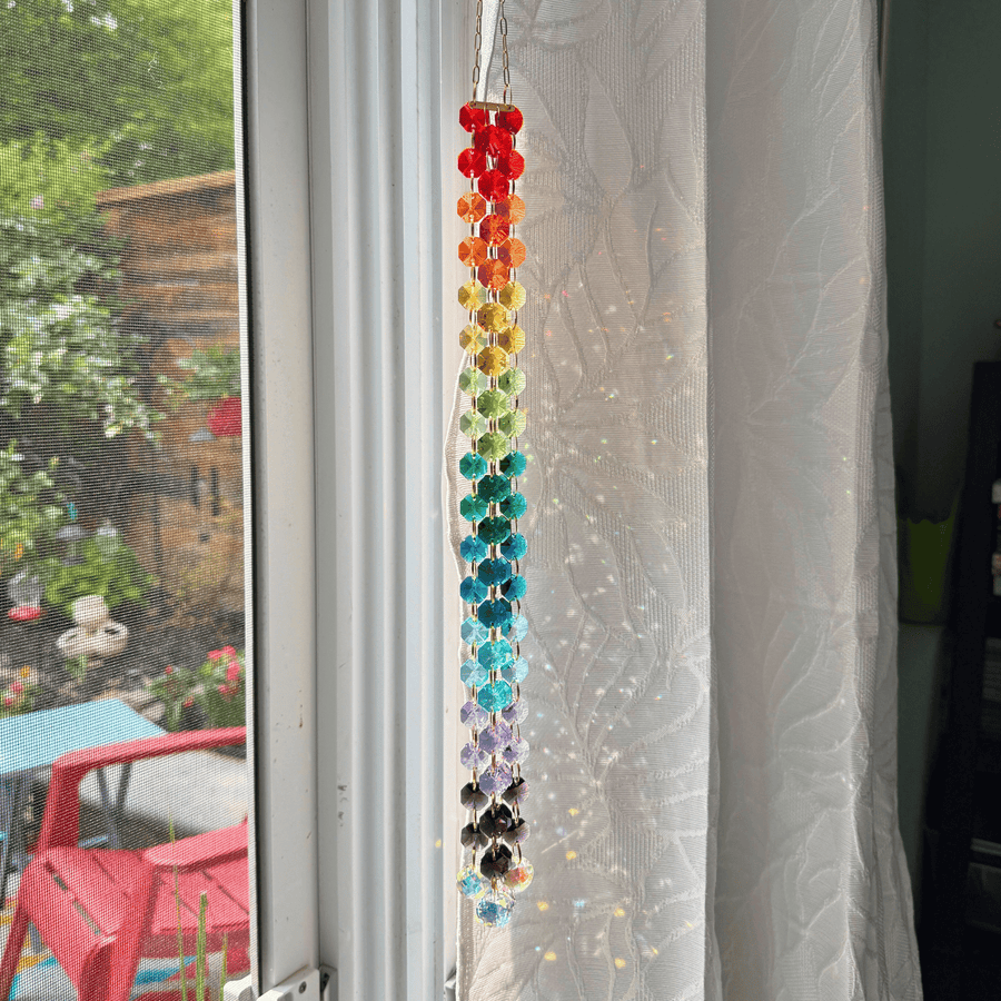 PRISME ARC EN CIEL DISPERSION LUMIÈRE DÉCO MAISON MAGIQUE