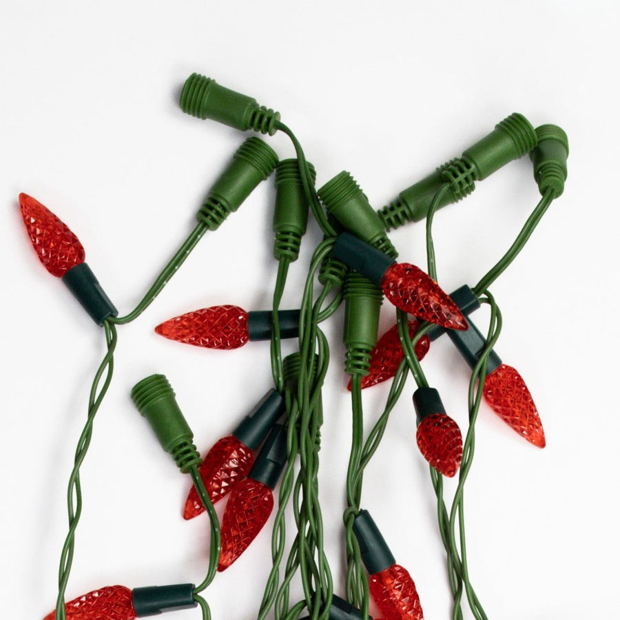 60 RED LIGHTS: 10 GARLANDS