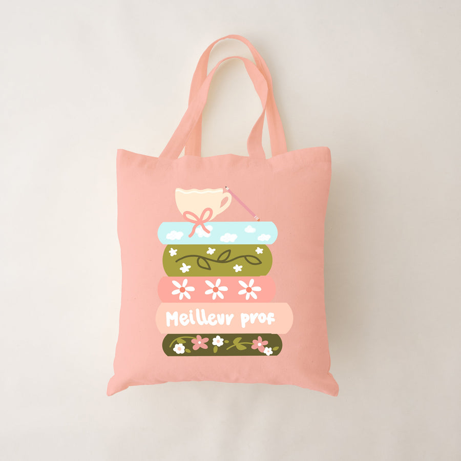 SAC COTON BIO ROSE – ECOLIER PROFESSEUR