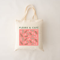 SAC REUTILISABLE - FLEURS & CAFÉ