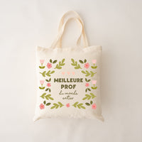 SAC REUTILISABLE COTON BIO POUR MEILLEURE EDUCATRICE