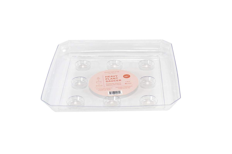RIGID SQUARE CLEAR SAUCER