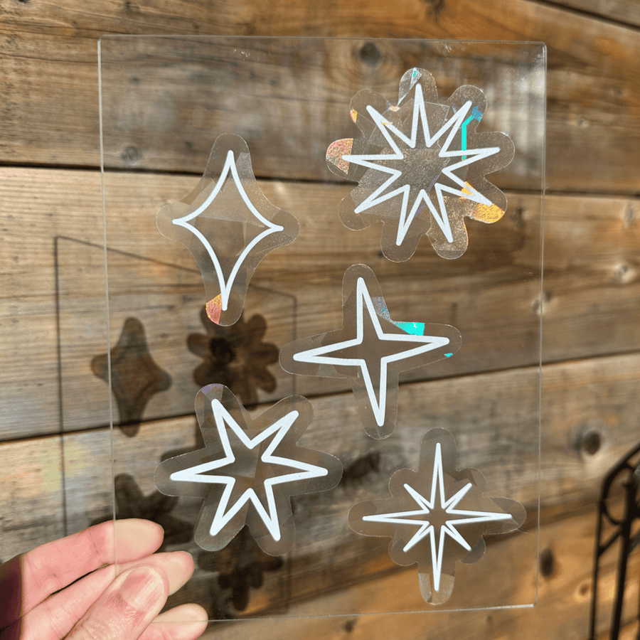 AUTOCOLLANTS SOLAIRES STARDUST REFLETS ARC EN CIEL MAISON