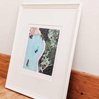 AFFICHE D'ART - SWIMMING WITH TIGERS