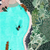 AFFICHE D'ART - SWIMMING WITH TIGERS