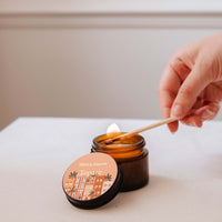 BOUGIE PARFUMÉE TOPAZE AU SANDALWOOD ET VANILLE DÉCO MAISON
