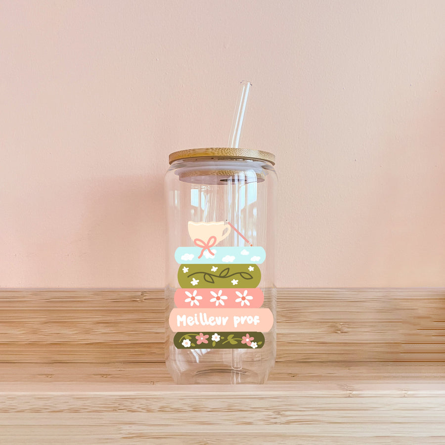 VERRE A PAILLE ENSEIGNANTE – CADEAU MERCI