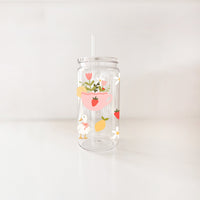 VERRE 16OZ PRINTEMPS – PLASTIQUE SANS BPA INCASSABLE POUR ENFANTS ET PISCINE