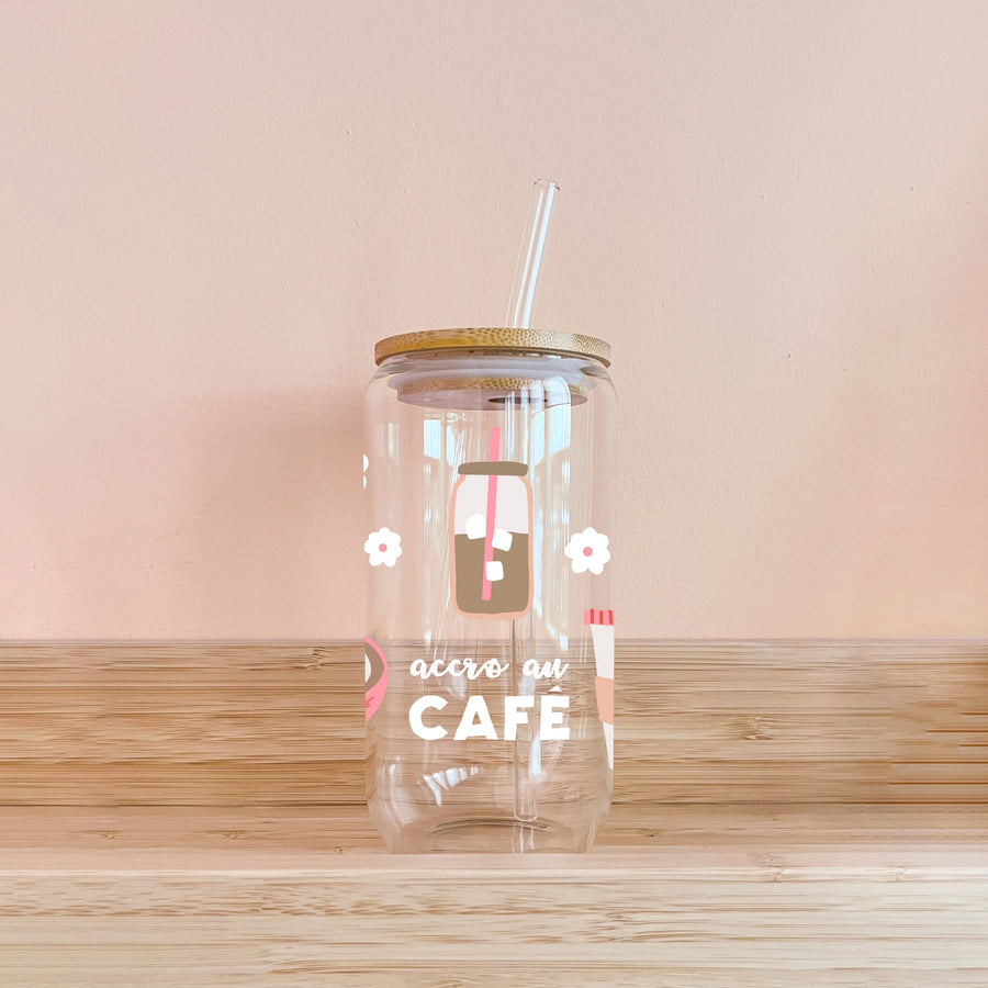 VERRE BOHO - ACCRO AU CAFÉ