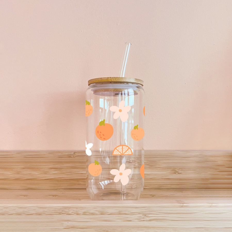 VERRE BOHO - FLEURS  ET AGRUMES