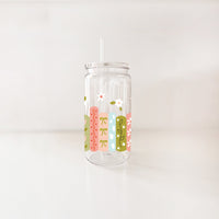 VERRE 16OZ PRINTEMPS – PLASTIQUE SANS BPA INCASSABLE POUR ENFANTS ET PISCINE