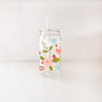 VERRE 16OZ PRINTEMPS – PLASTIQUE SANS BPA INCASSABLE POUR ENFANTS ET PISCINE