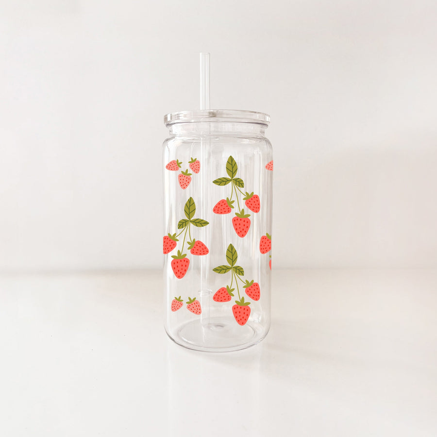 VERRE EN PLASTIQUE - FRAISES DU  QUEBEC
