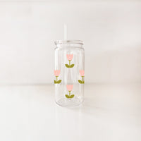 VERRE 16OZ PRINTEMPS – PLASTIQUE SANS BPA INCASSABLE POUR ENFANTS ET PISCINE