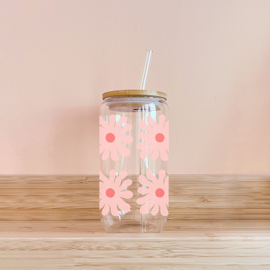 VERRE BOHO VINTAGE ROSE – RÉUTILISABLE
