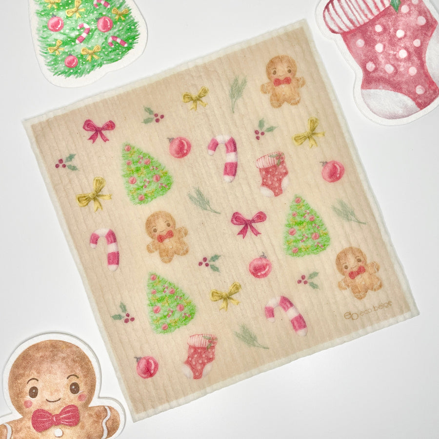 MERRYCUTE CHIFFON ÉPONGE NOËL RÉUTILISABLE