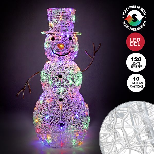 BONHOMME DE NEIGE LUMINEUX