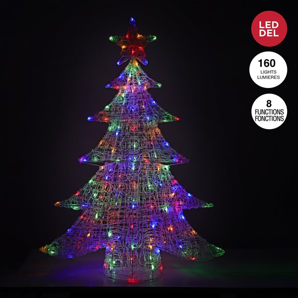 SAPIN LUMINEUX EN ACRYLIQUE