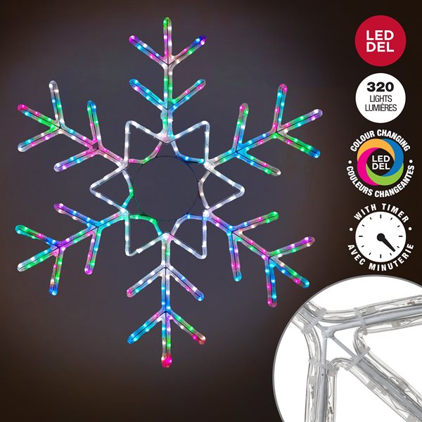 SCULPTURE DE FLOCON LUMINEUX