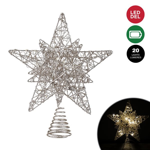 ÉTOILE DE FIL BRILLANT LUMINEUSE