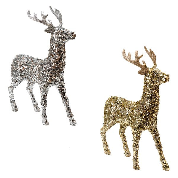 RENNE EN MOUSSE PAILLETEE SUR TABLE