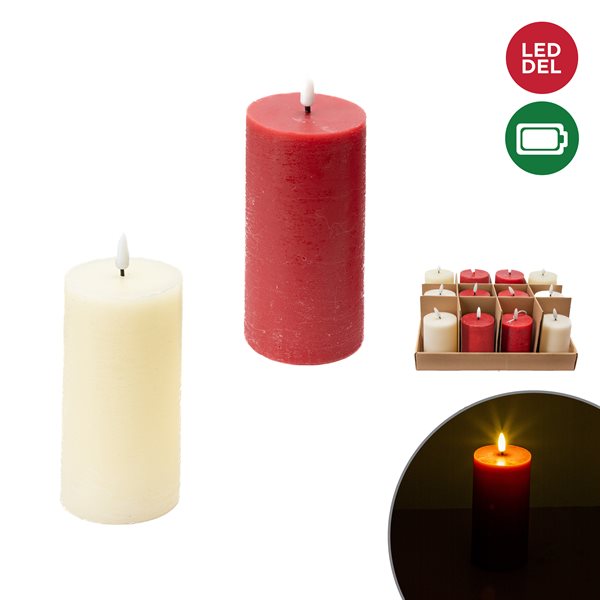 BOUGIE PILIER À PILE