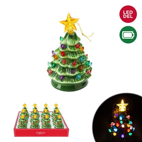 SAPIN LUMINEUX EN CERAMIQUE
