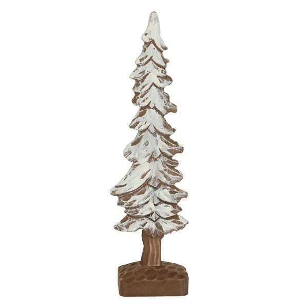SNOW-COVERED WOODEN TREE