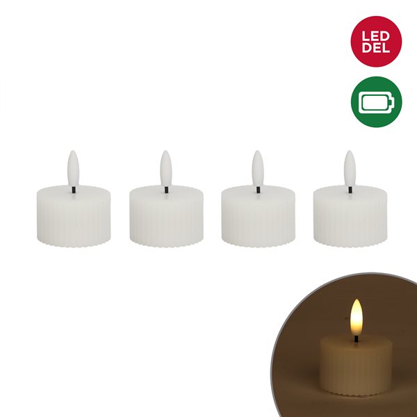 CHANDELLE EN CIRE NERVURÉE