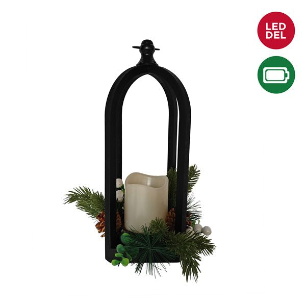 LANTERNE A DÉCOR EN BOIS