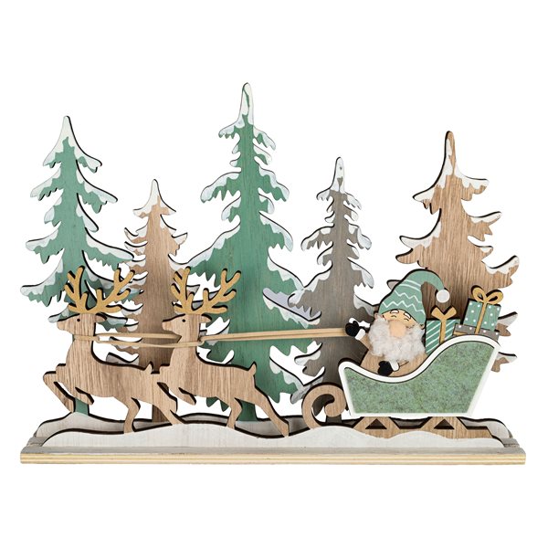 PÈRE NOEL SUR TRAINEAU