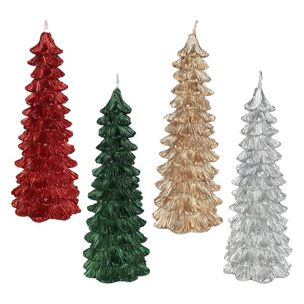 CHANDELLE EN FORME DE SAPIN DE NOEL