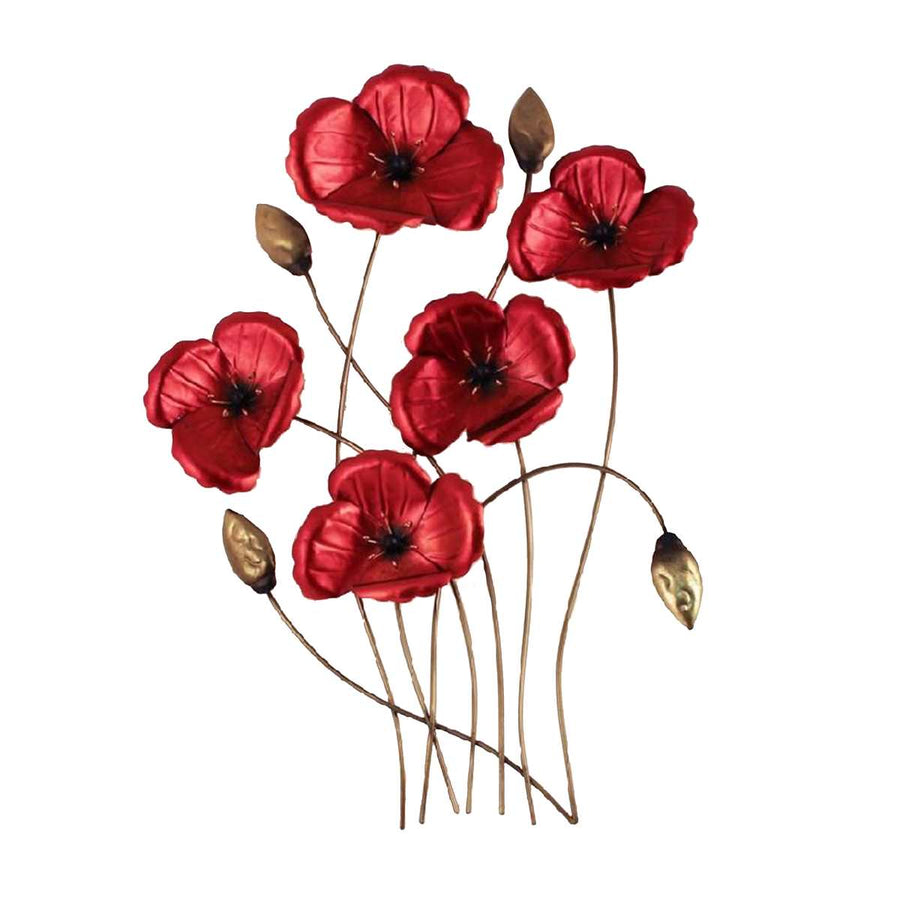 METAL WALL DECORATION - POPPY