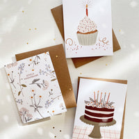 Petites fleurs "Joyeux anniversaire" | Carte de voeux