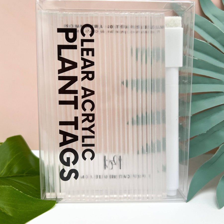 ÉTIQUETTES DE PLANTES EN ACRYLIQUE TRANSPARENTE (LOT DE 25)