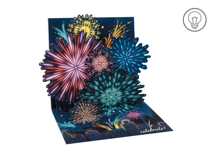 CARTE POP-UP - FEU D'ARTIFICE