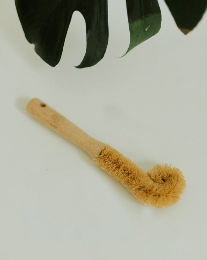 BROSSE À BOUTEILLE EN BAMBOU PUISSANTE NETTOYAGE DES RECOINS ÉCOLOGIQUE POUR FAMILLES