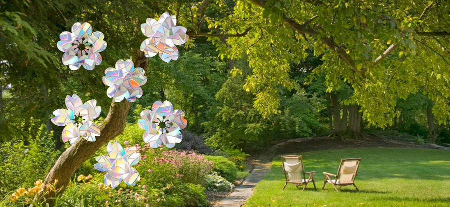 CAPTEURS DE SOLEIL EN FORME DE FLEUR DE CERISIER