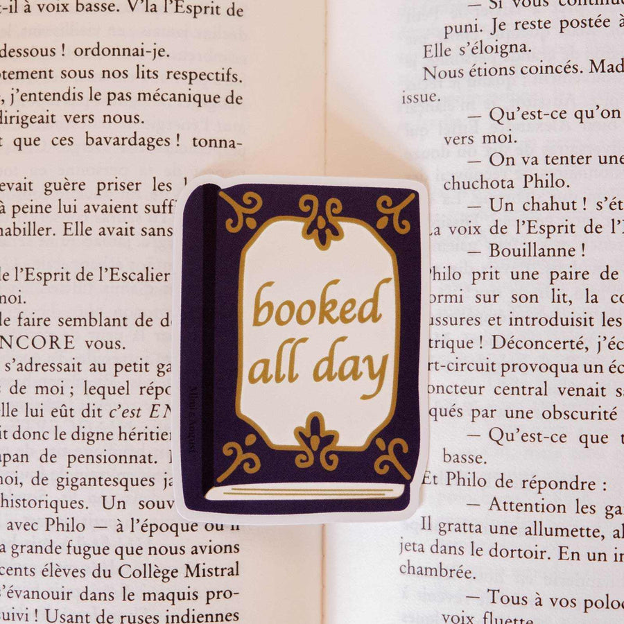 VINYL STICKER - BOOKED ALL DAY