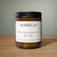 ISABELLA GENÉVRIER CANDLE DARK WOODS INTENSELY SCENTED LONG EXTENDED DURATION