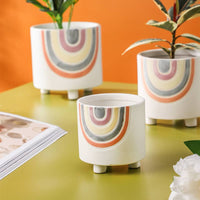 CACHE-POT - ROND ARC-EN-CIEL