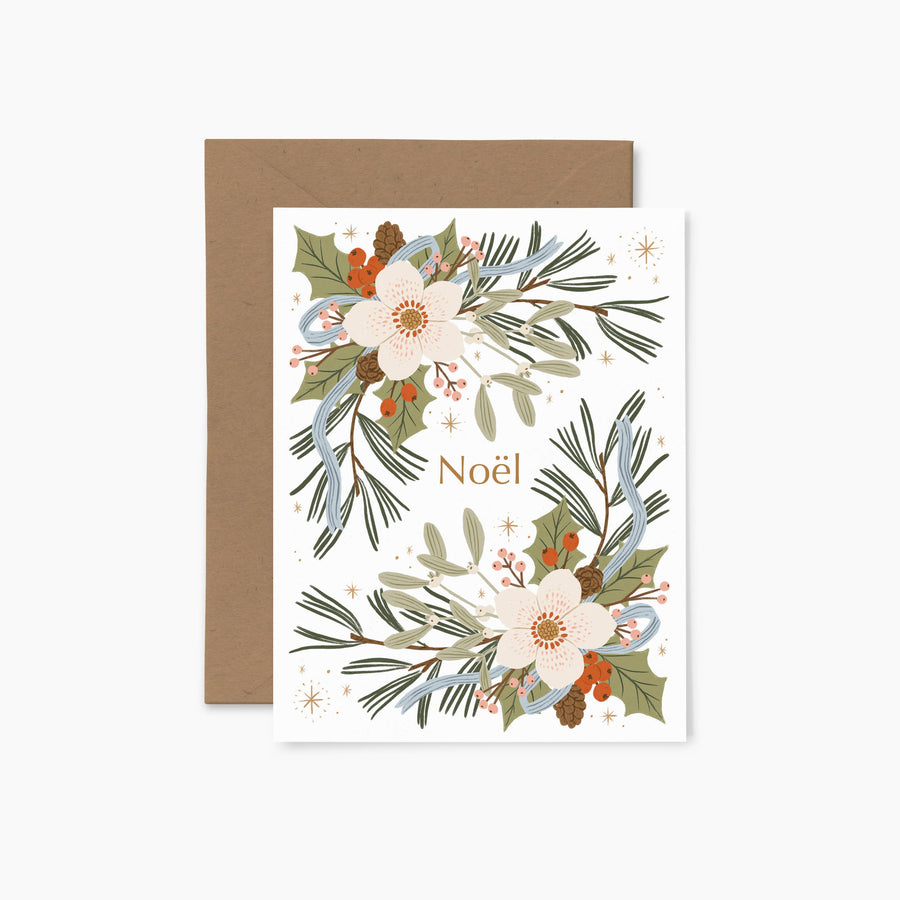 Fleurs de Noël | Carte de voeux