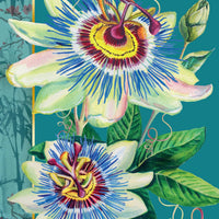 CARTE PASSIFLORE AVEC ACCENTS DORÉS